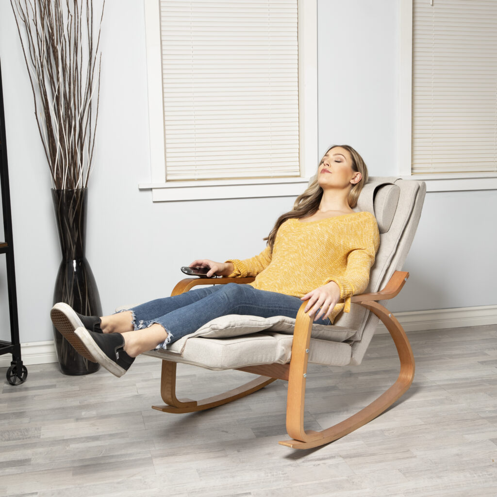 Experience blissful relaxation with Medics Care Rocking Massage Chair - A luxurious massage chair designed to provide soothing comfort and relief. Its rocking motion and advanced massage technology ensure a revitalizing experience for your body and mind